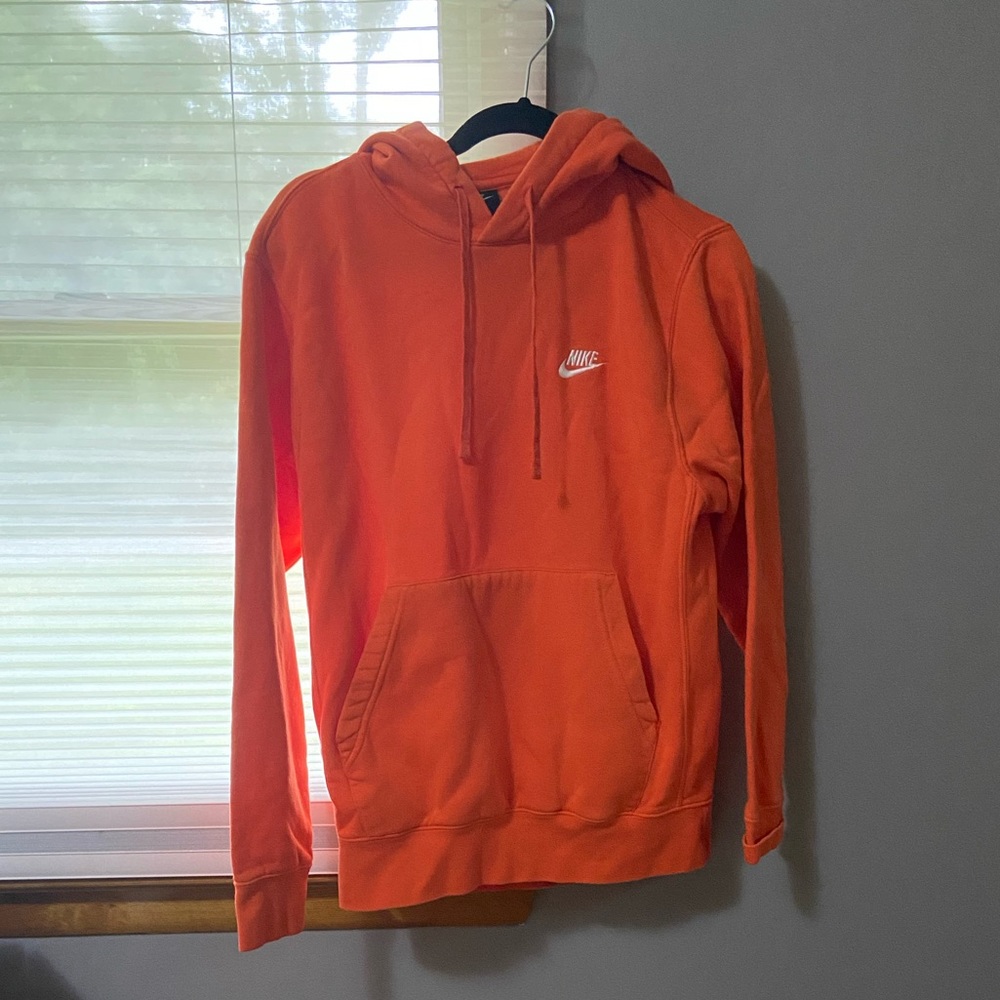Nike Men’s Sportswear Club Fleece Hoodie- Orange